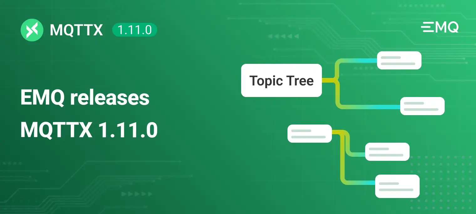 EMQ Releases MQTTX 1.11.0: Introducing Topic Tree, Avro Schema and Message Pack Format support