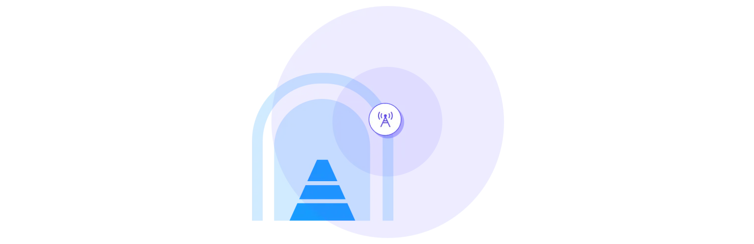 Dedicated network extension coverage diagram