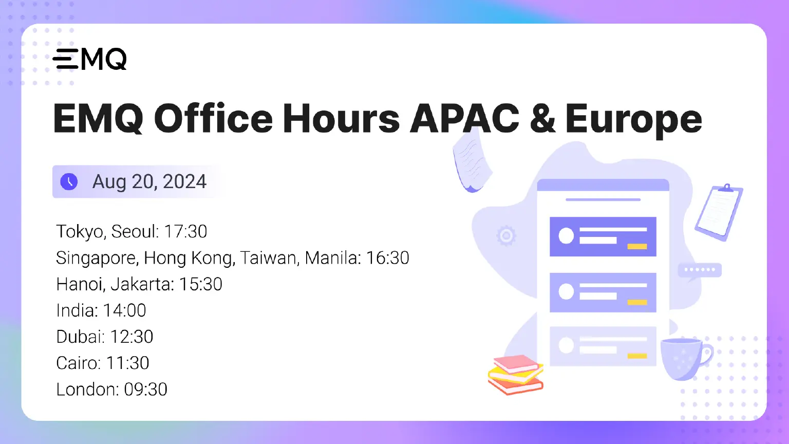 EMQ Office Hour - August 2024