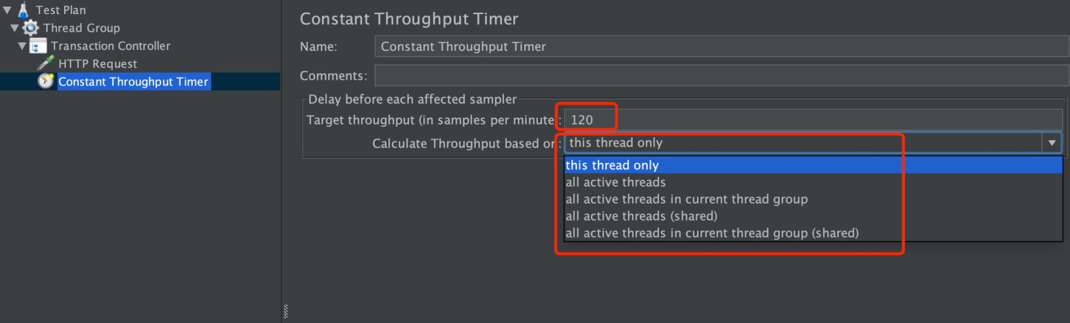 JMeter Constant Throughput Timer 2