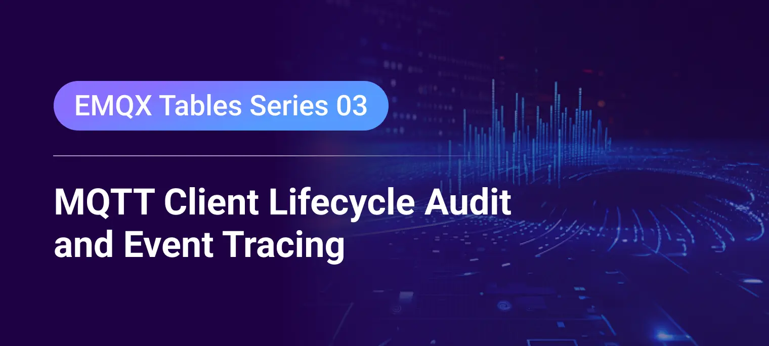 Building an MQTT Client Lifecycle Audit and Event Tracing Solution with EMQX Tables