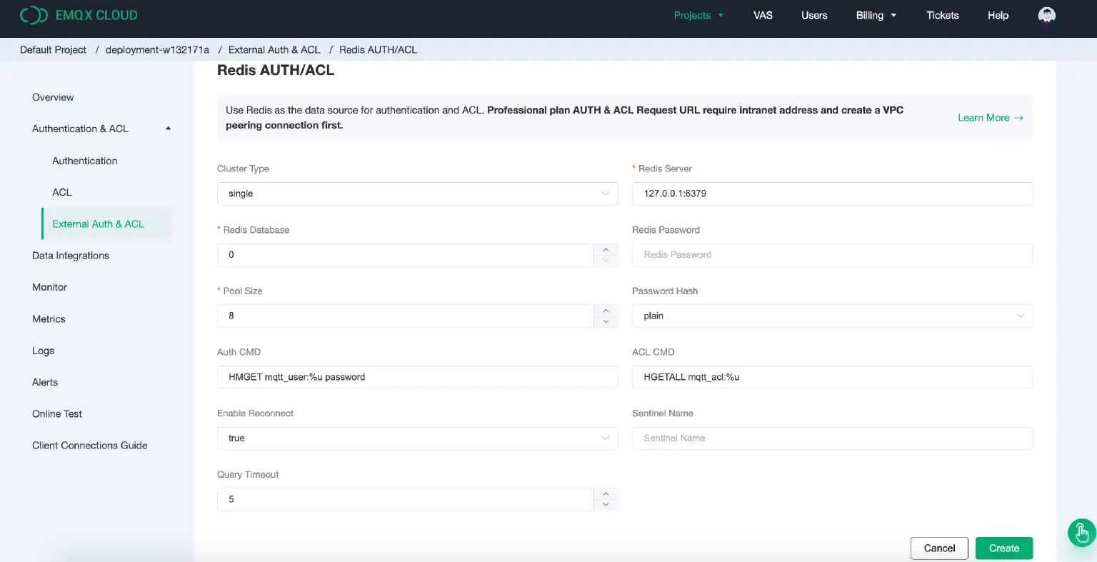 Redis authentication/access control