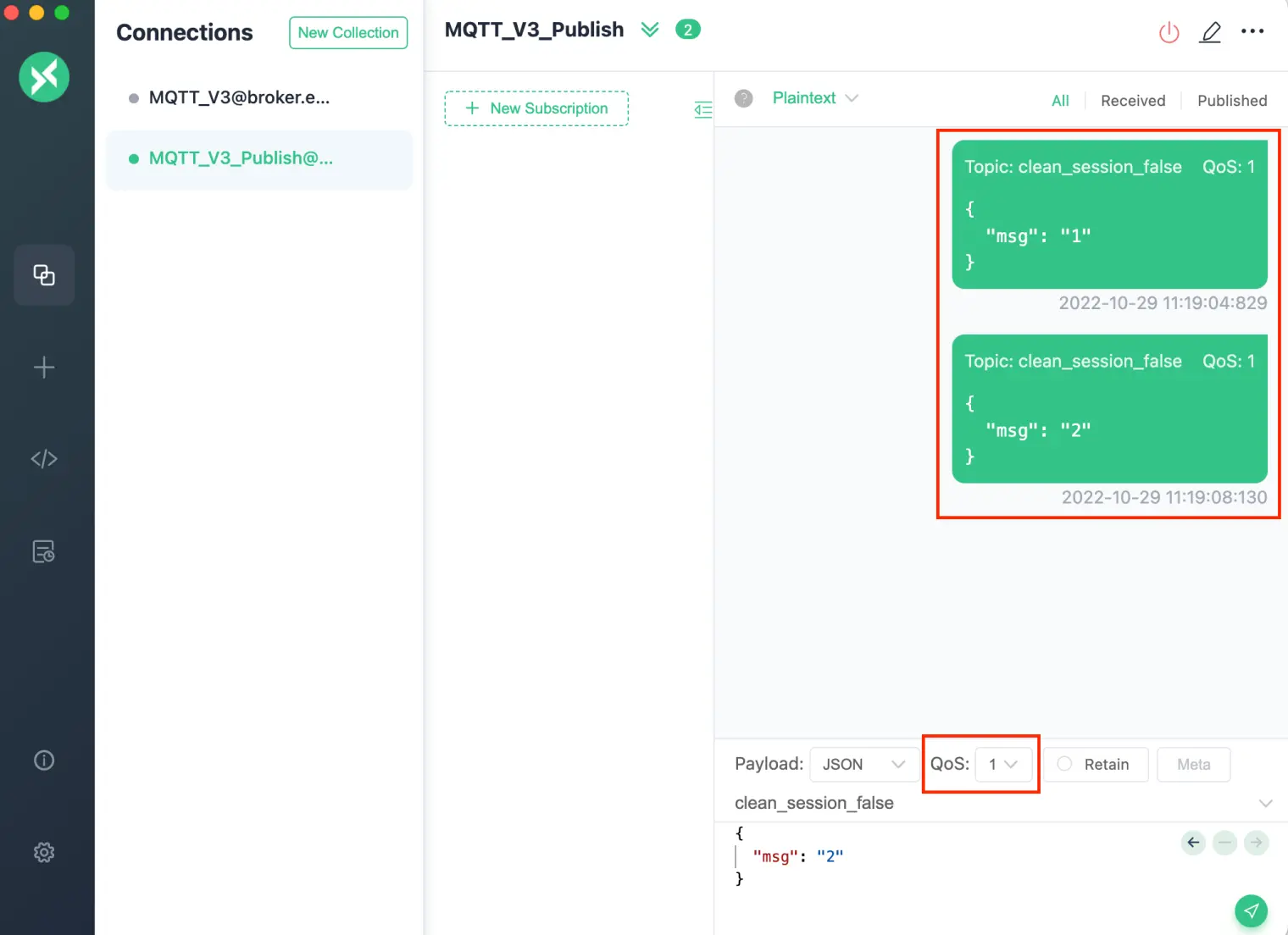 Publish MQTT Messages