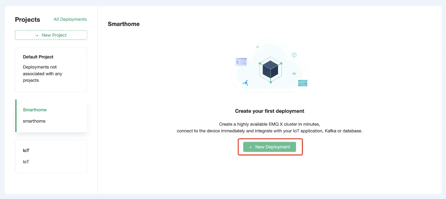 EMQX Cloud New deployment