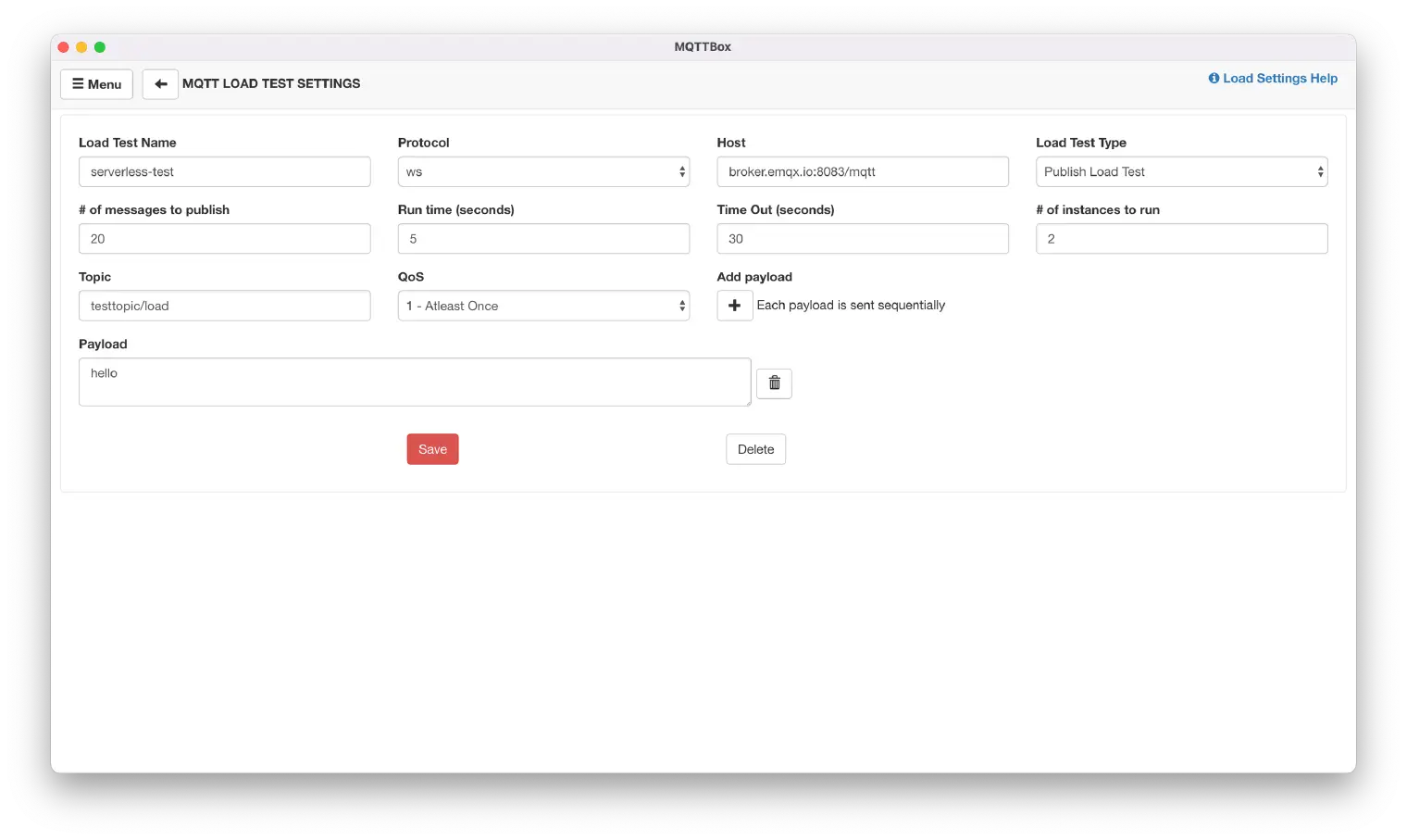 MQTT Load Testing 1