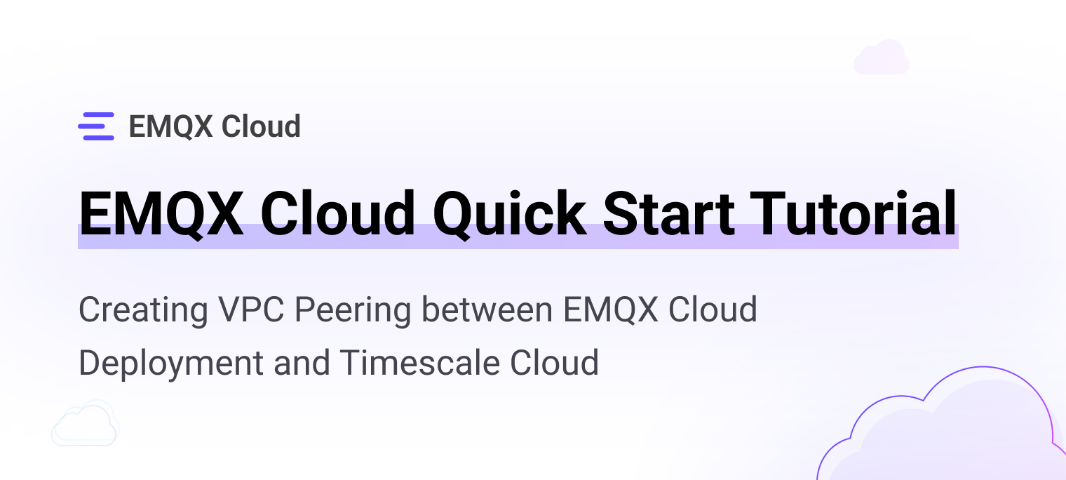 Save device data to Timescale Cloud using the EMQX Cloud Rule Engine | EMQ
