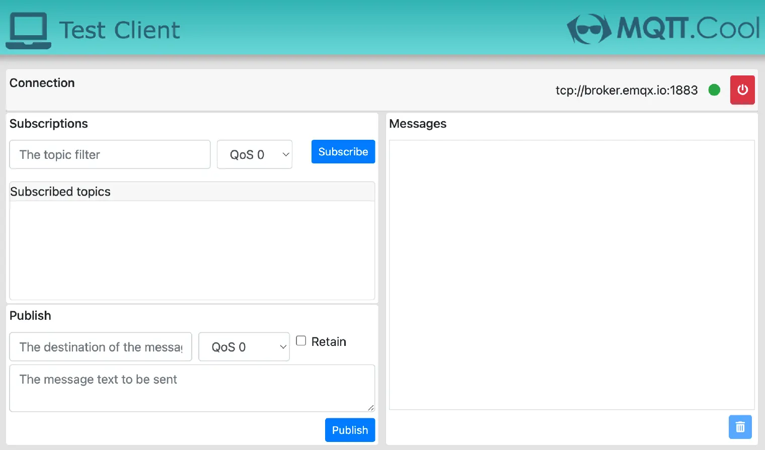 MQTT.Cool Test Client