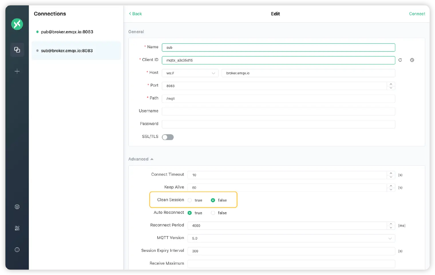 MQTT Clean Session