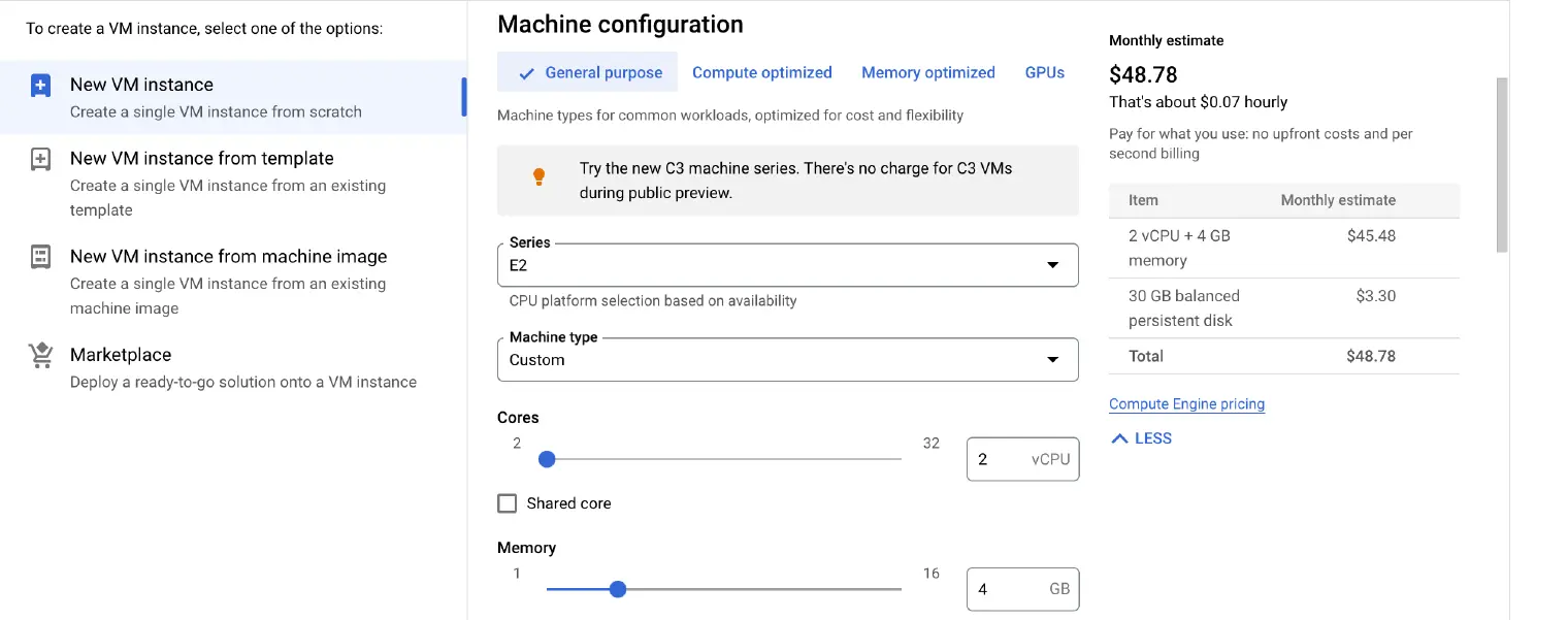 Machine Configuration