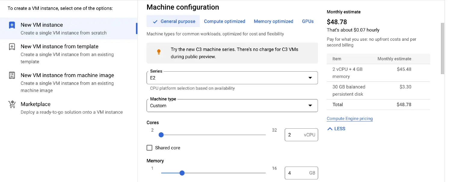 Machine Configuration