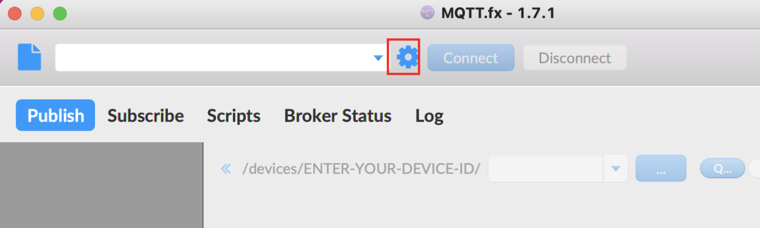 MQTT.fx 连接按钮