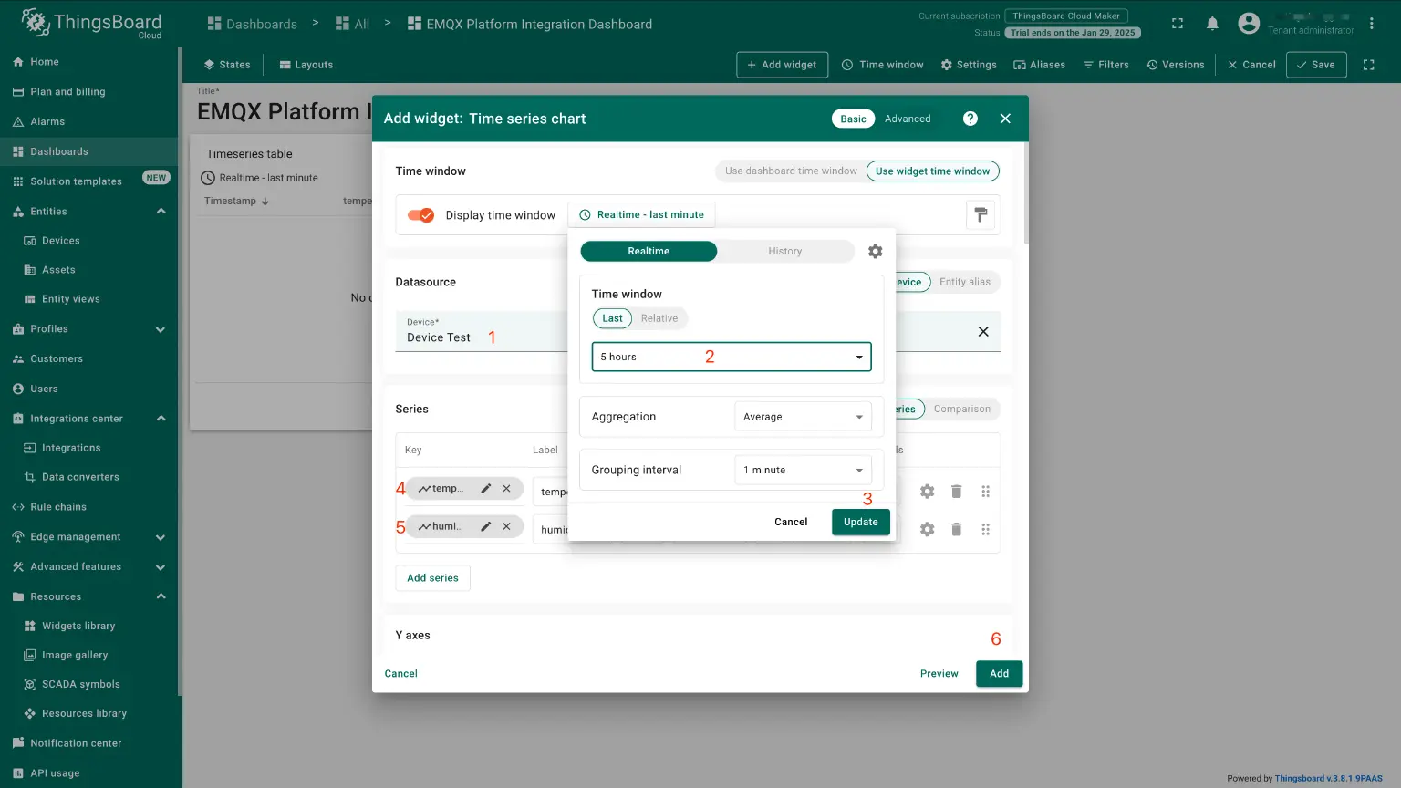 Timeseries Line Chart 1