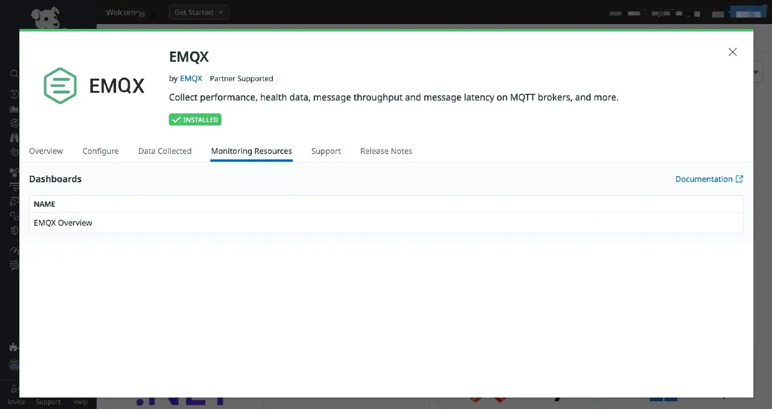 Monitoring Resources tab