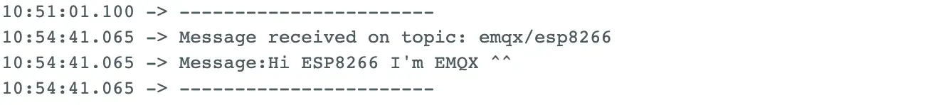 ESP8266's serial output