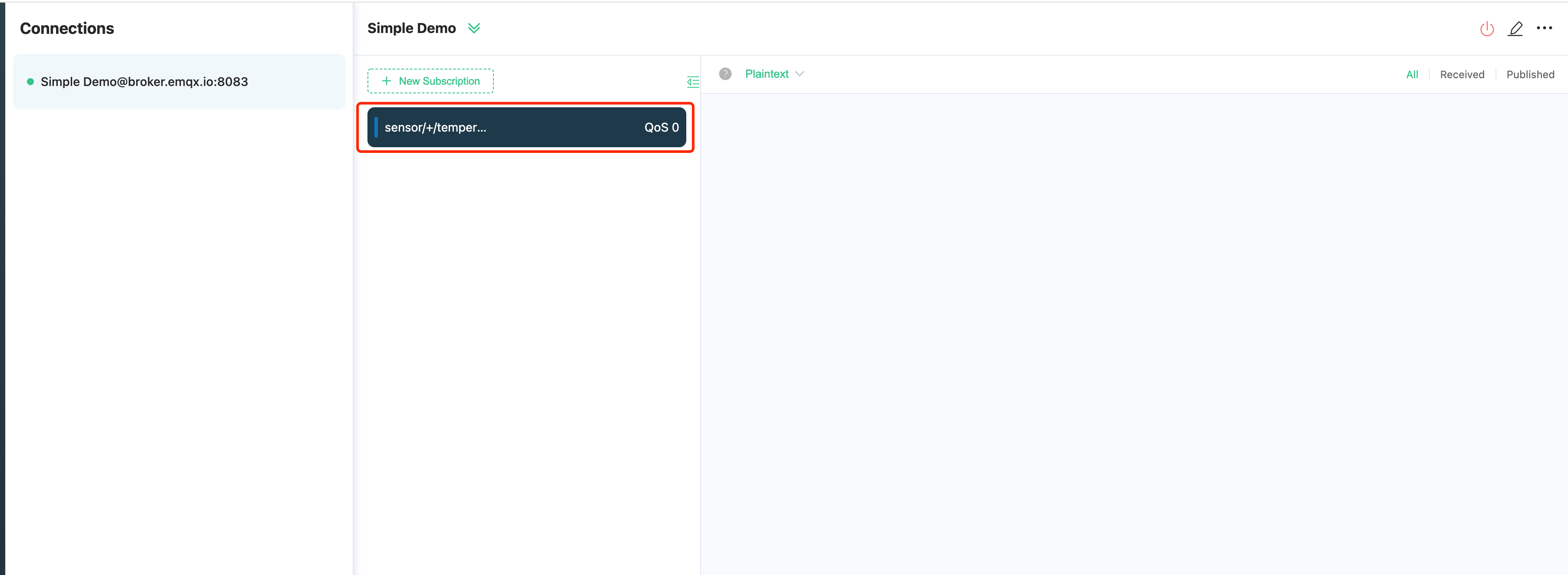 MQTT 主題訂閱成功