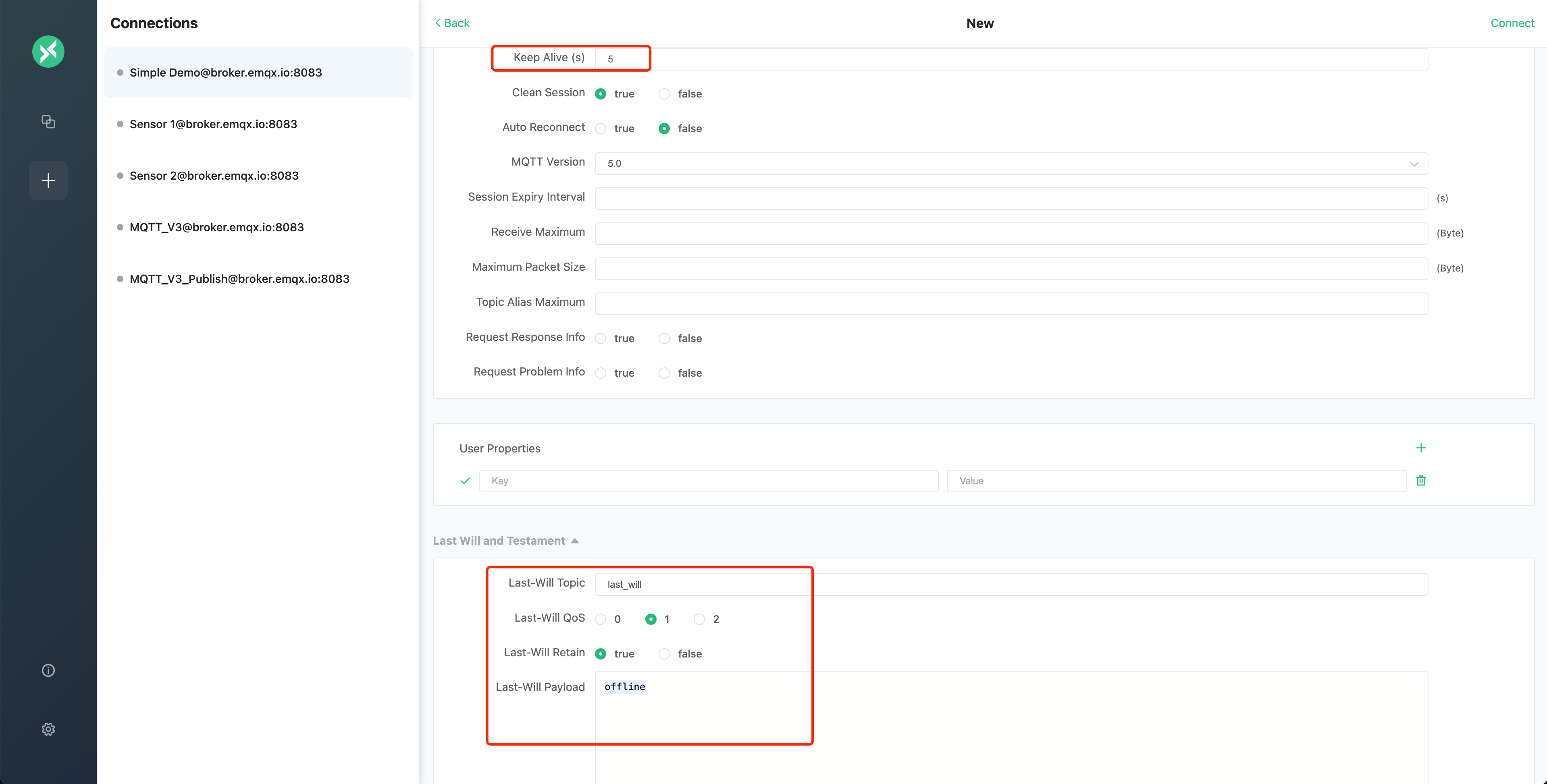 MQTT Will Message