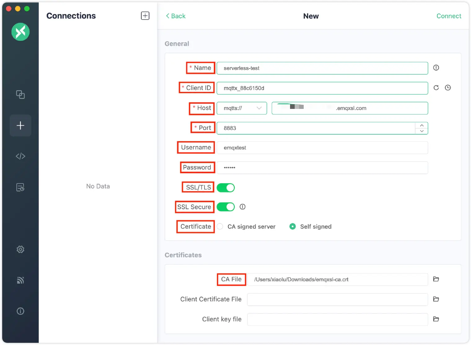 MQTT Connection