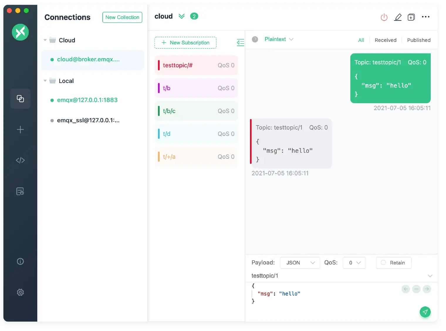 MQTTX v1.7.1 预览