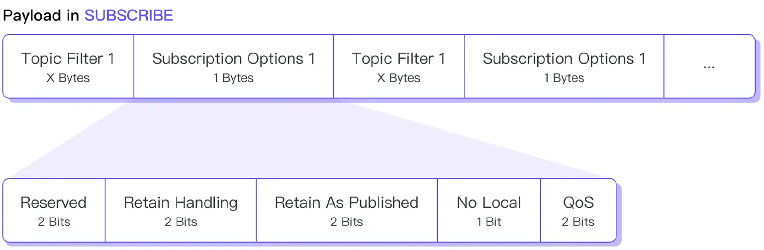 SUBSCRIBE 报文的有效载荷