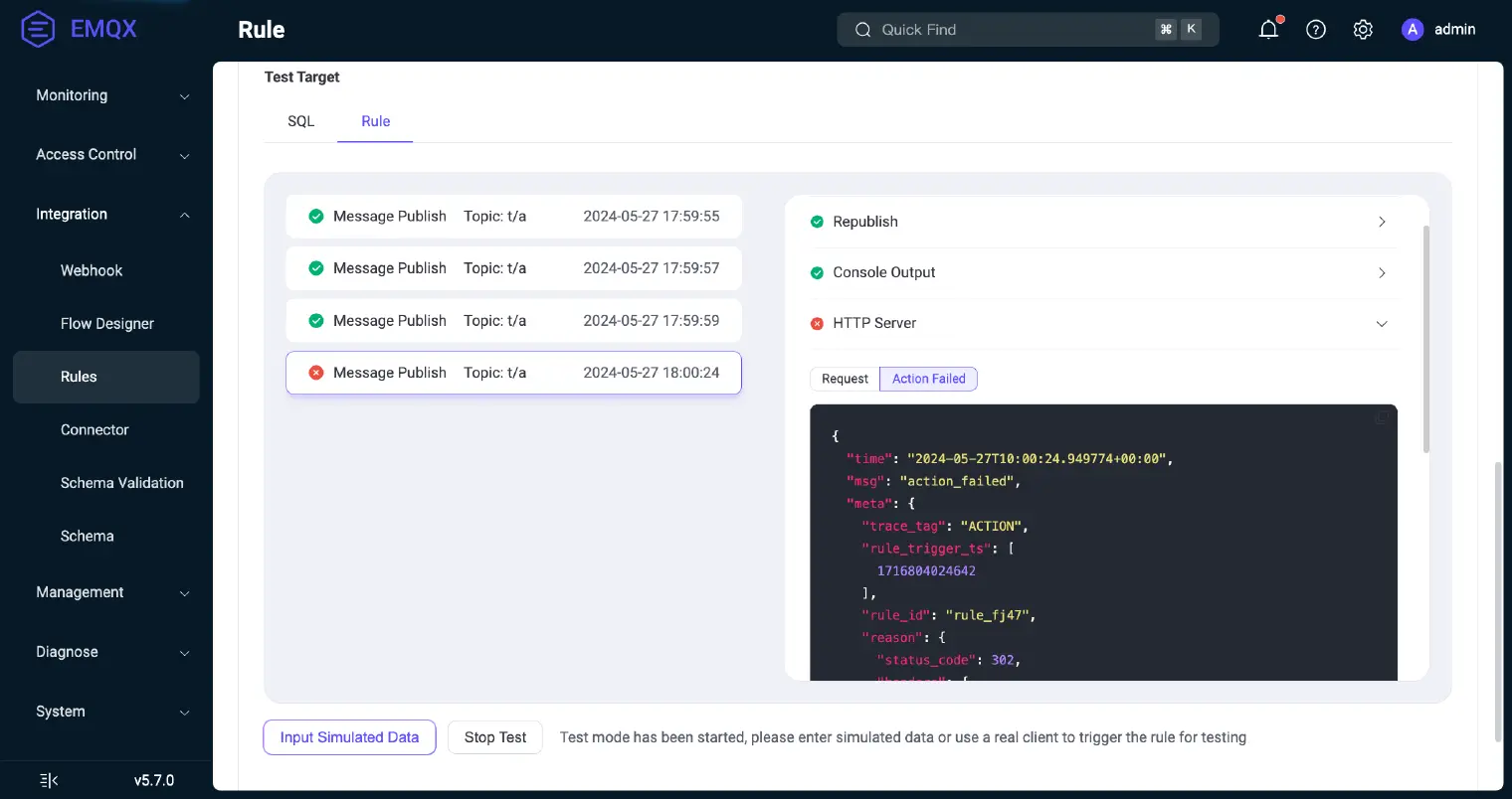 Rule Supports Debugging and Tracing