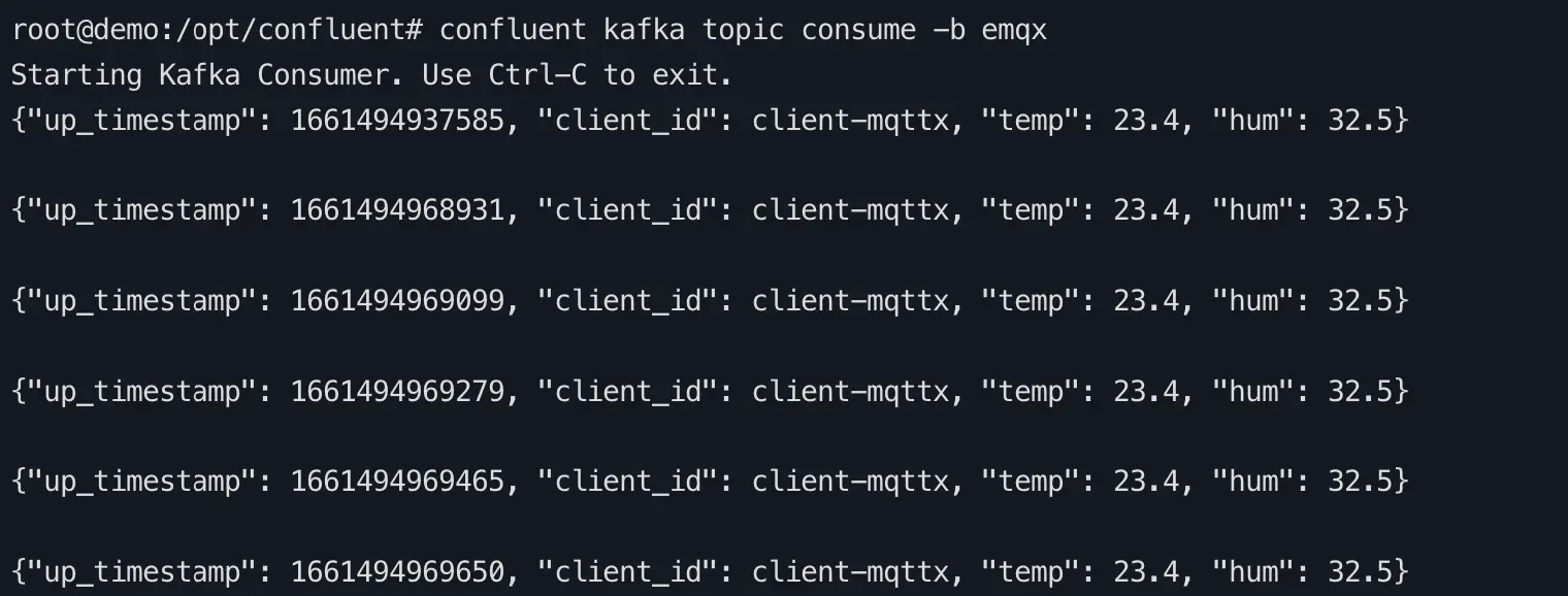 confluent kafka topic consume