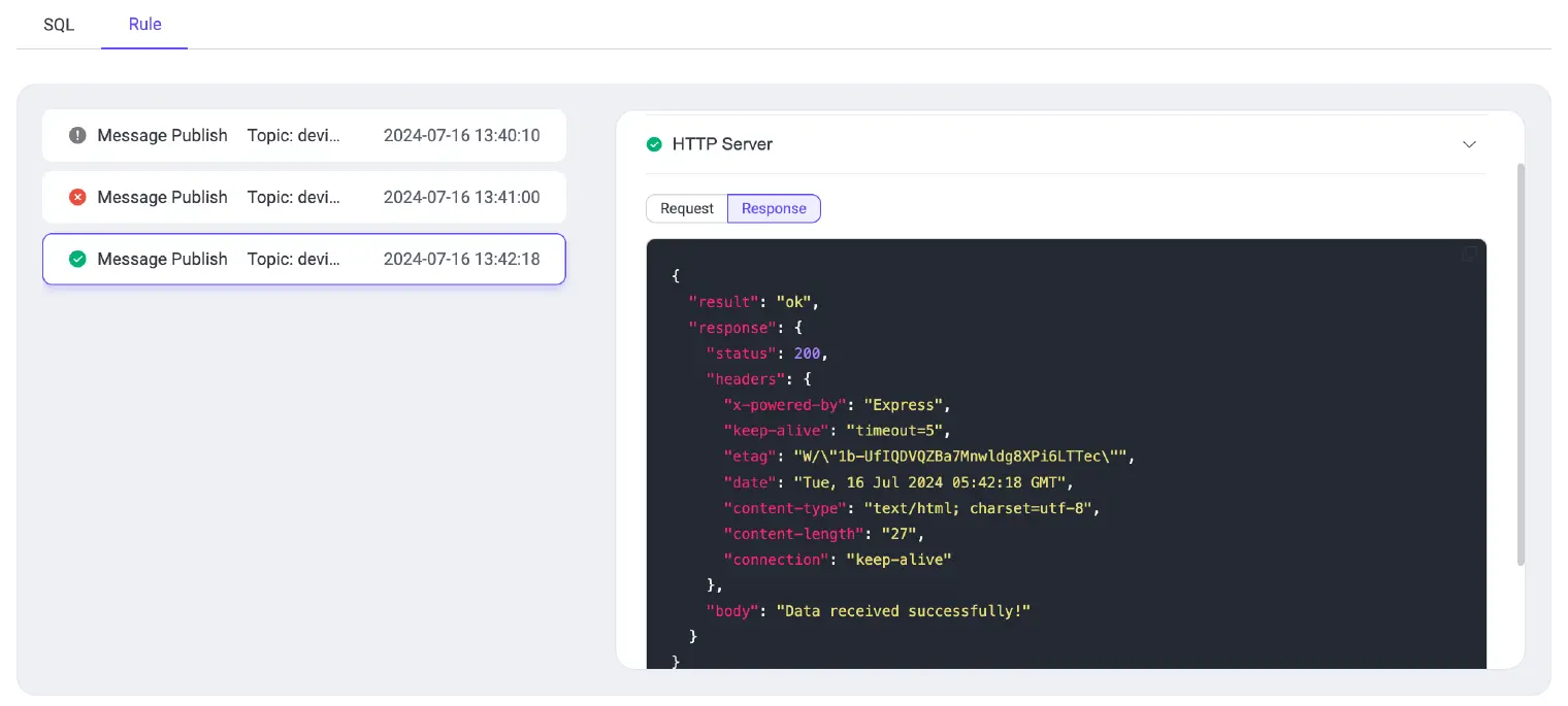 HTTP Service Console