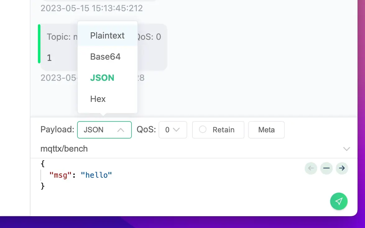 Publish Payload Format