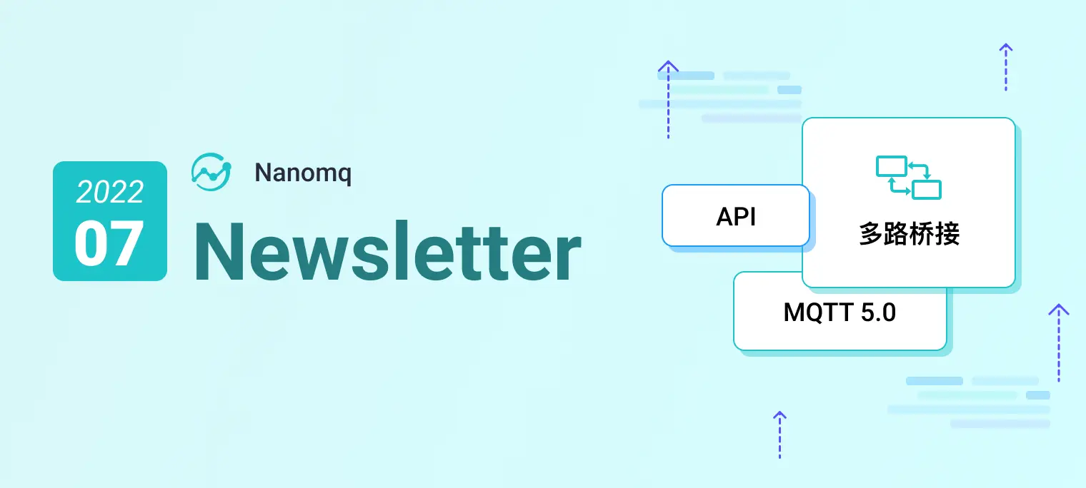 NanoMQ Newsletter 2022-07｜v0.10：多路桥接、HTTP 发布 MQTT 消息 API、NanoSDK 支持 MQTT 5.0