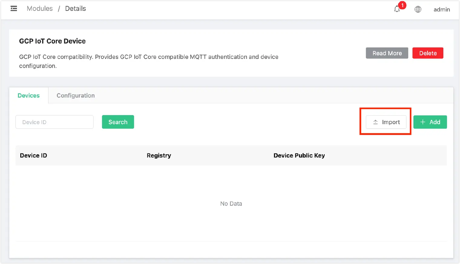 Import Json