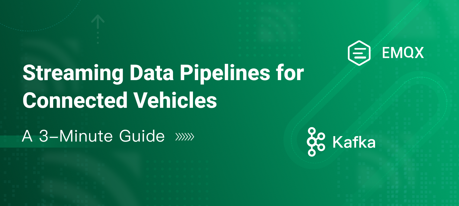 Building Connected Vehicle Streaming Data Pipelines with MQTT and Kafka: A 3-Minute Guide