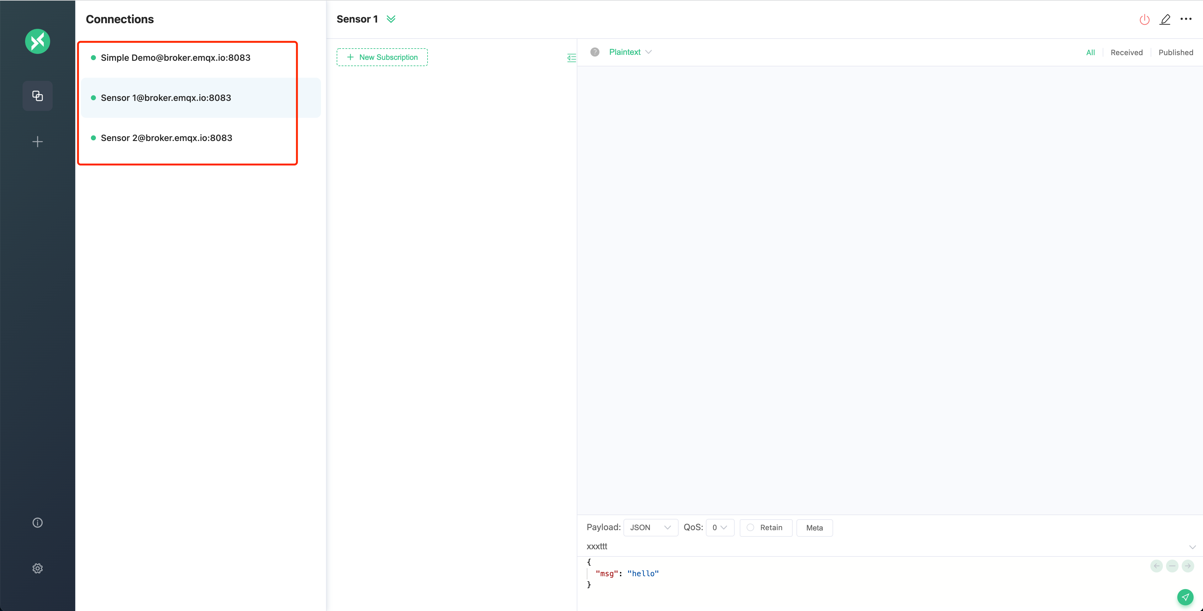 MQTT 連結創建成功