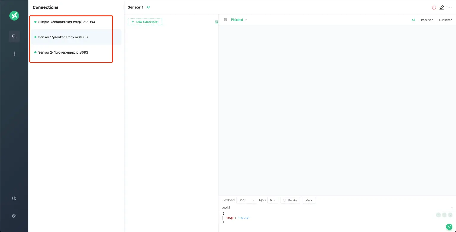 MQTT接続作成成功