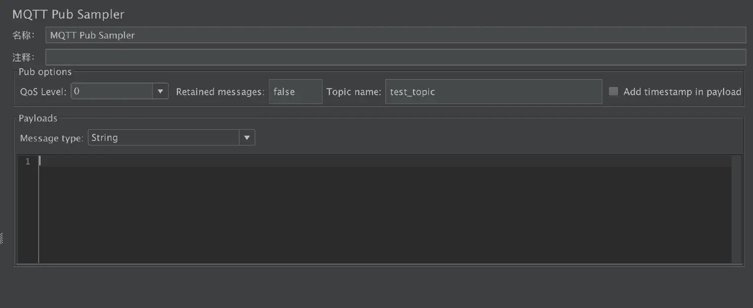 JMeter 发布 MQTT 消息