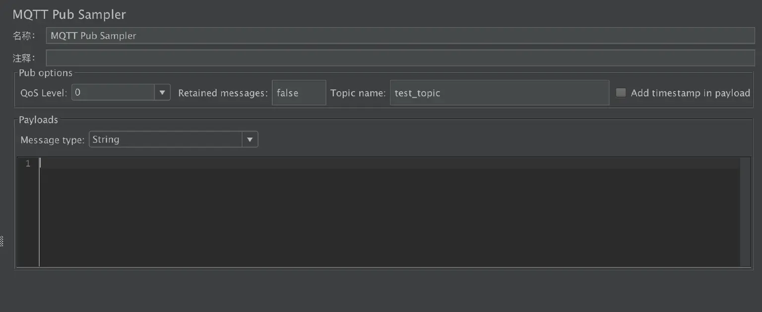 JMeter 发布 MQTT 消息