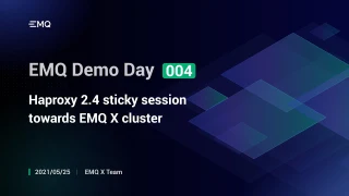 Haproxy 2.4 sticky session towards EMQX MQTT Broker cluster