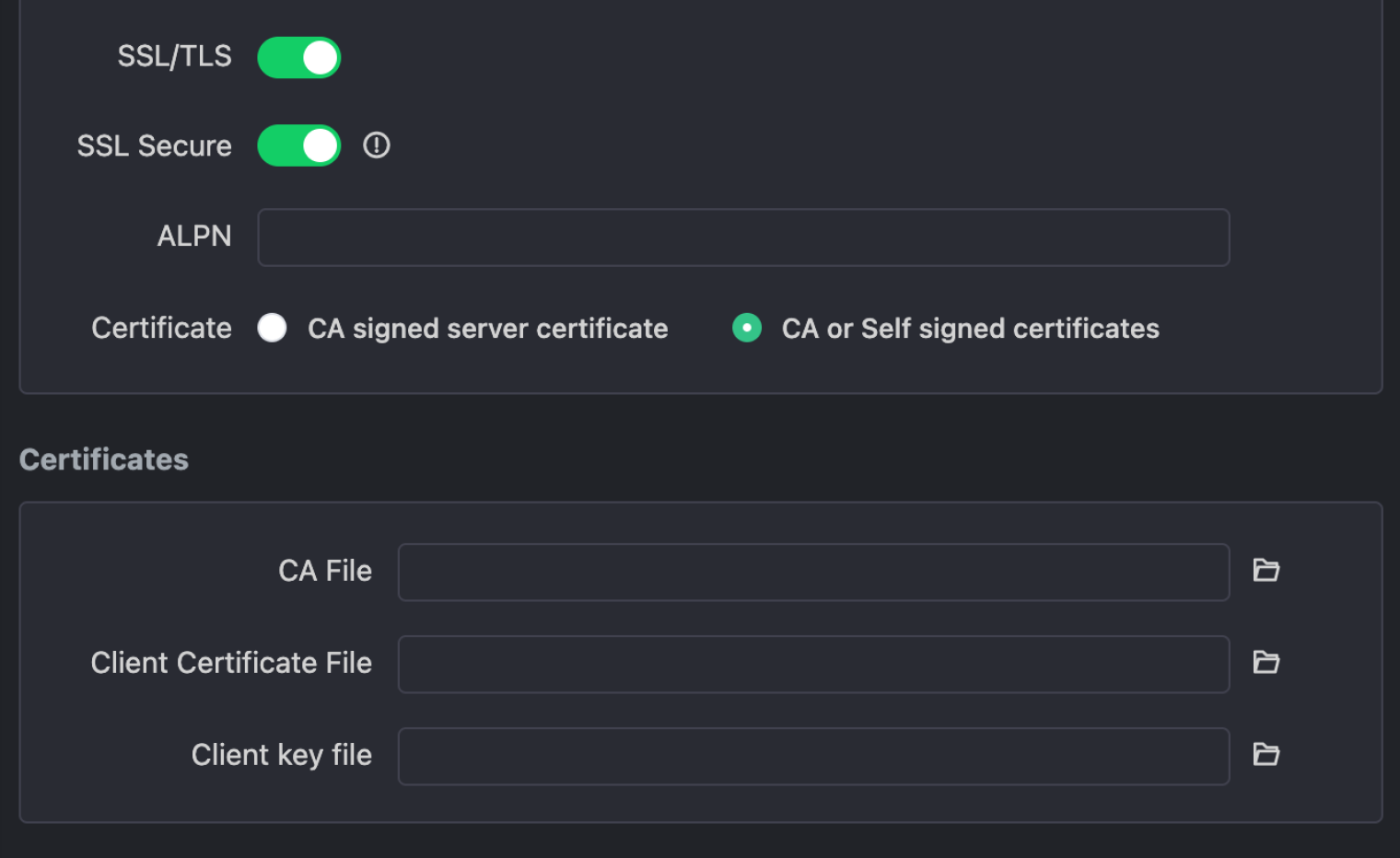 优化 SSL 证书选项的名称