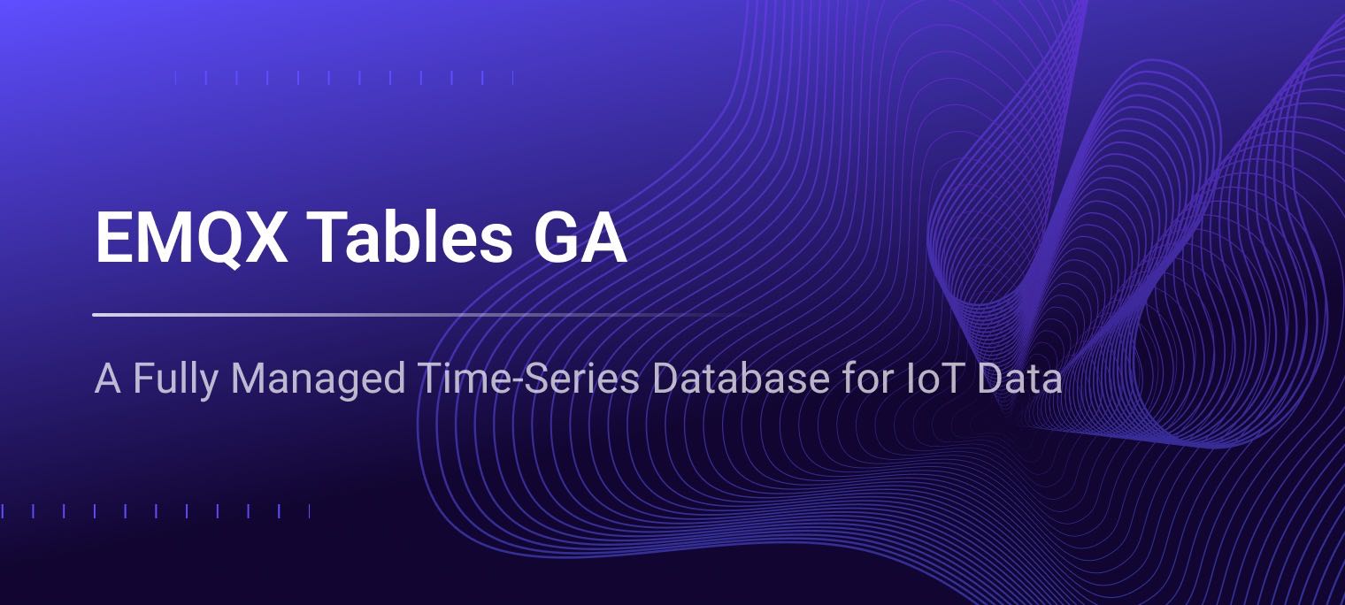 EMQ Announces General Availability of EMQX Tables: A Fully Managed Time-Series Database for IoT Data