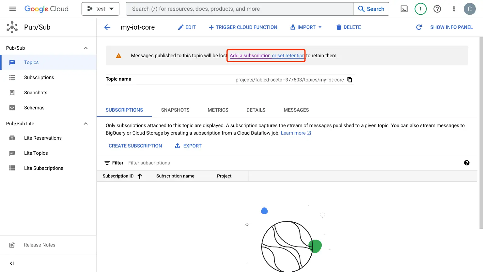 Create a subscription 1