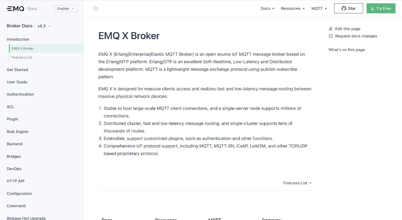 EMQX Document