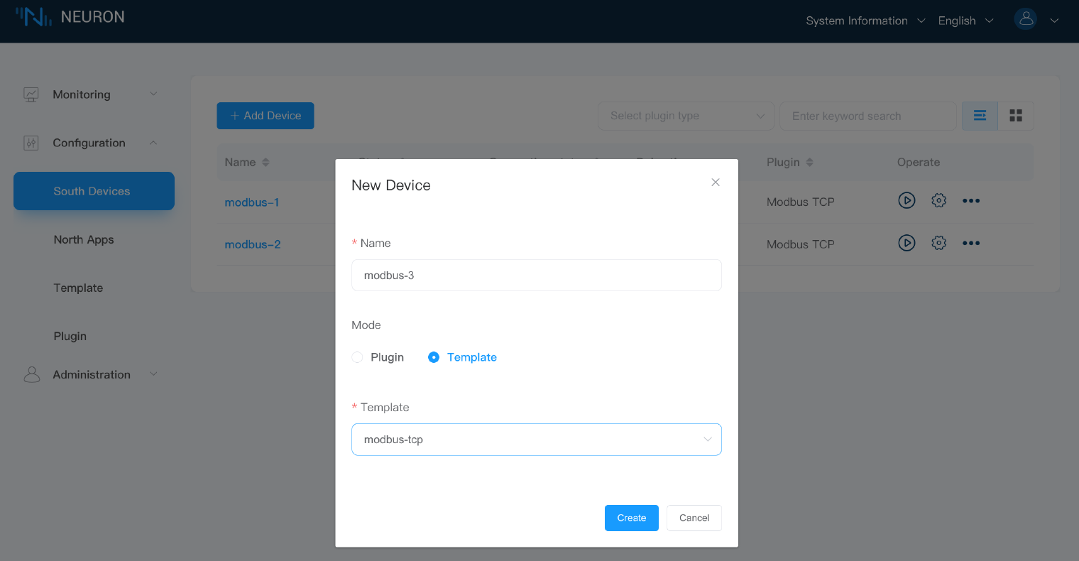 Create Device Nodes Based on Templates