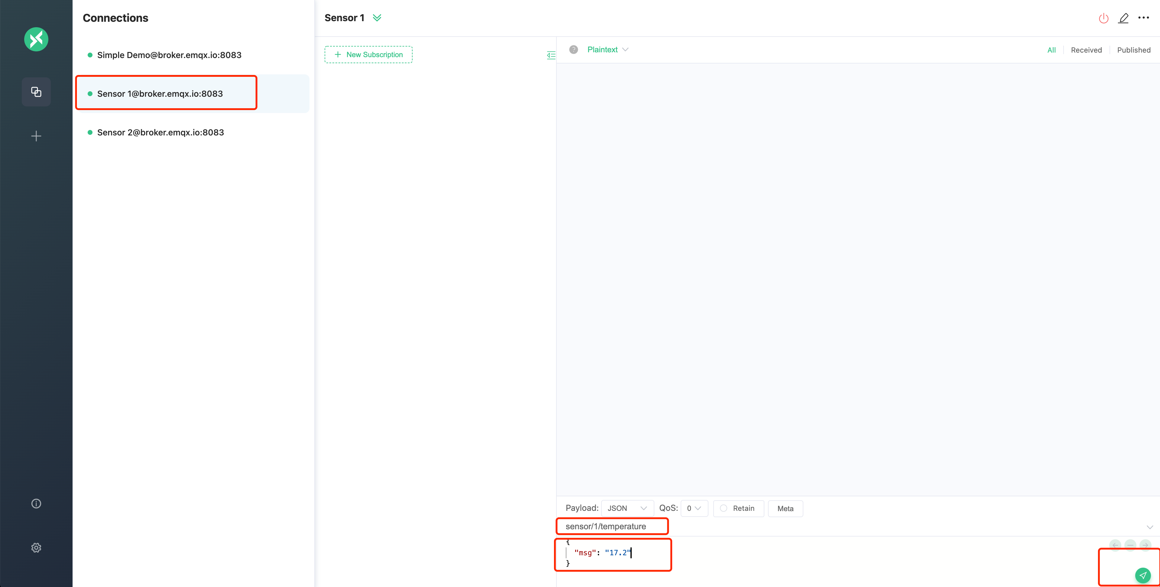 發布MQTT 訊息