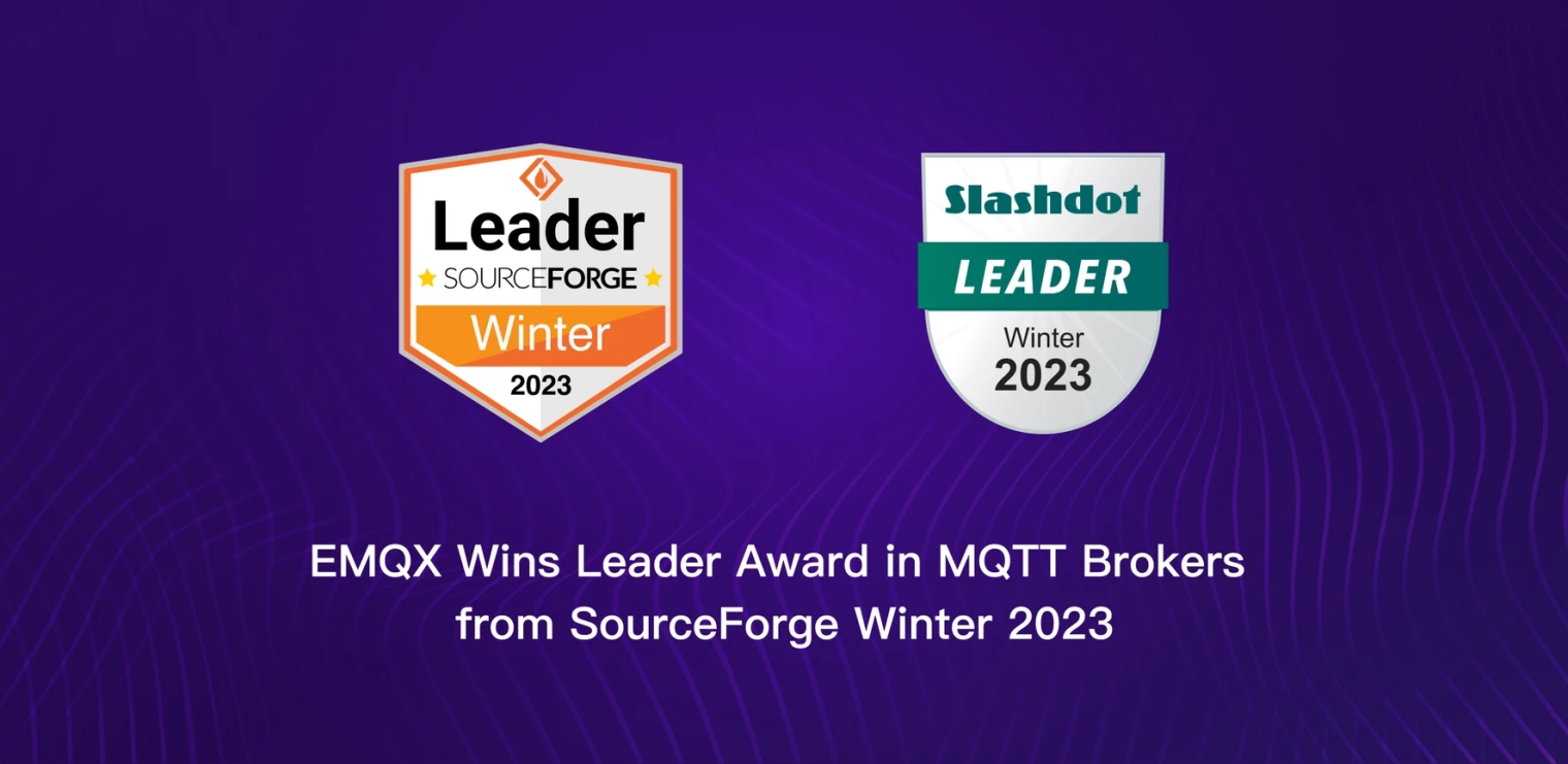 EMQX Wins the Winter 2023 Leader Award in MQTT Brokers from SourceForge