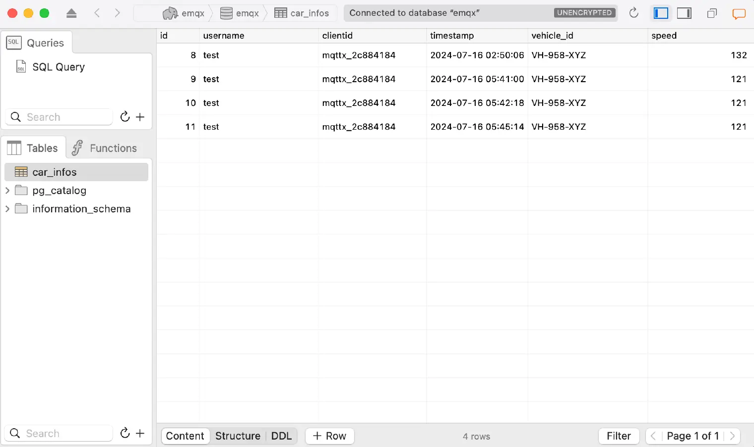 Database Inspection