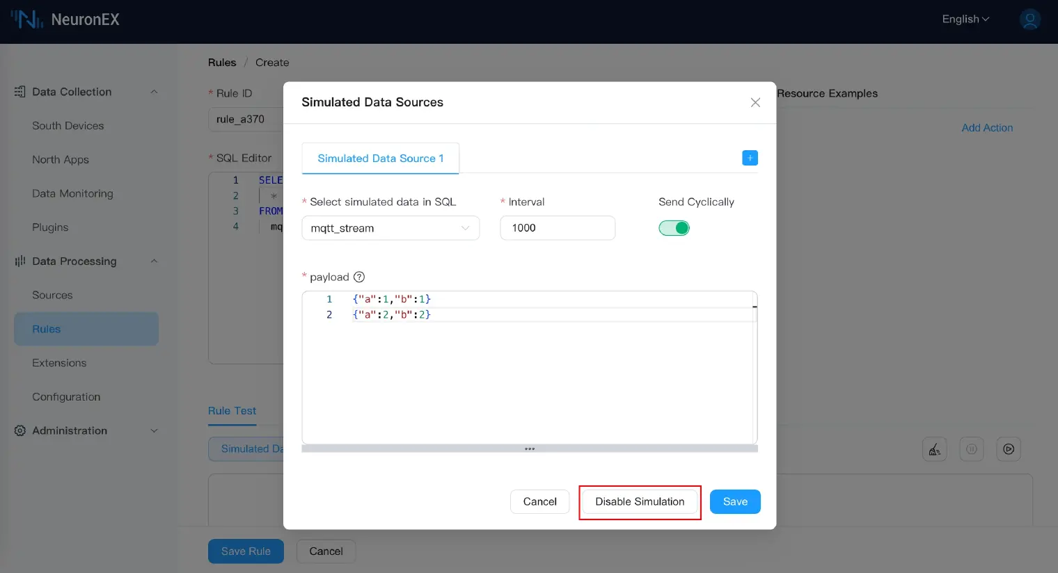 Simulate Data Sources