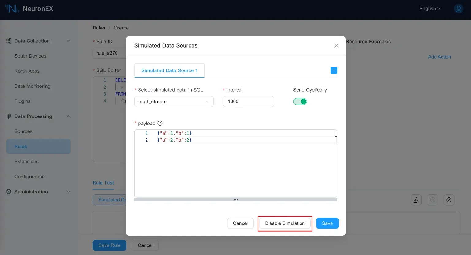 Simulate Data Sources