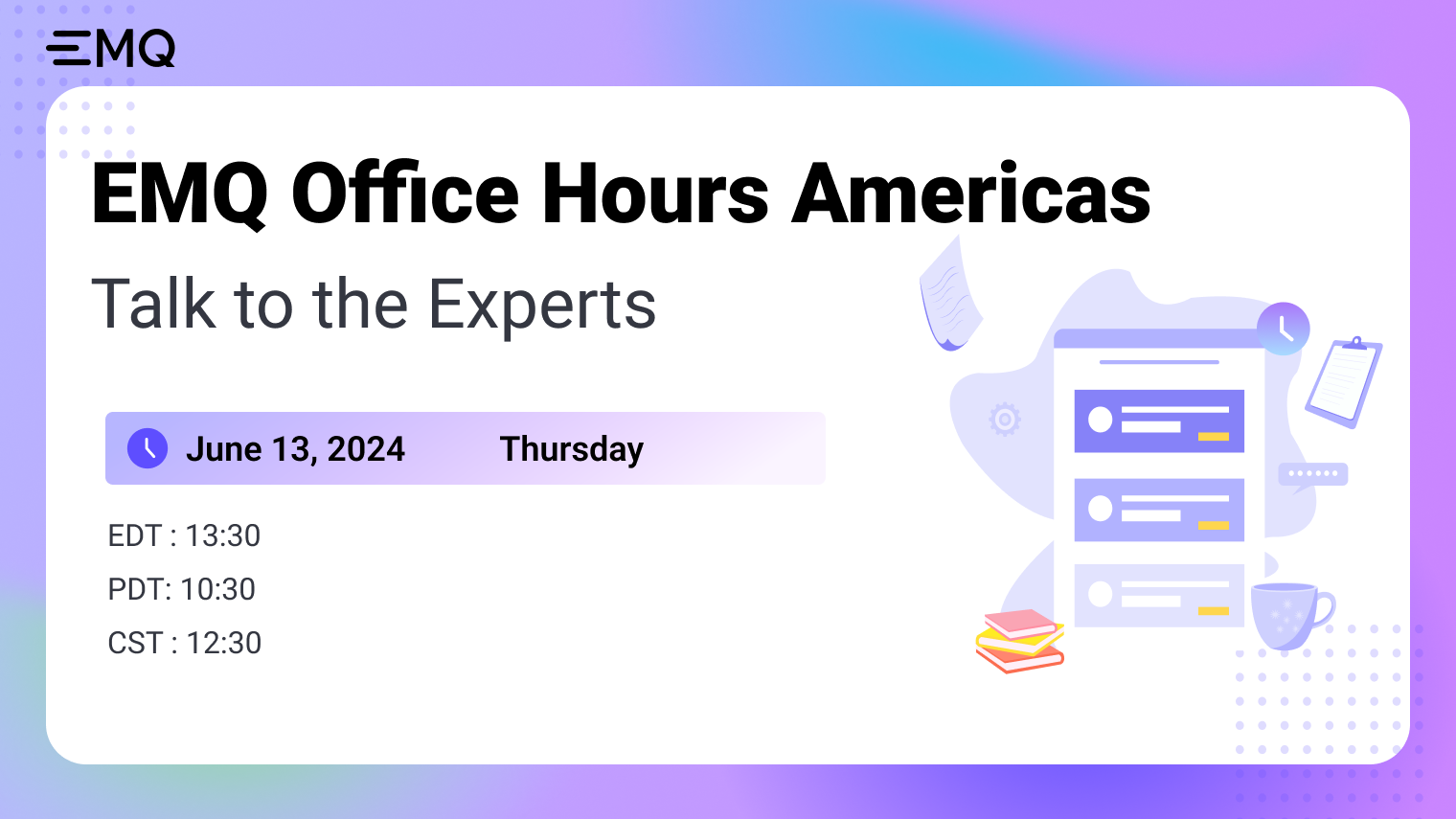 EMQ Office Hour - June 2024