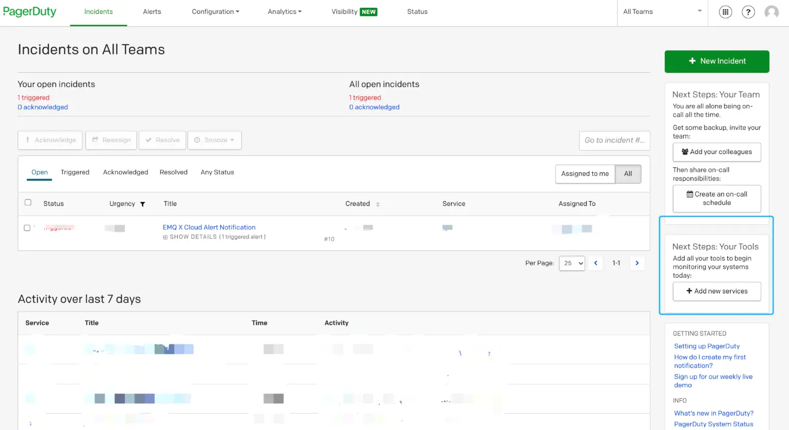 在 PagerDuty 创建告警服务