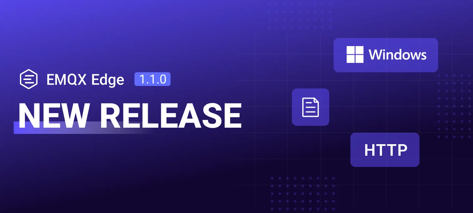 EMQX Edge 1.1.0 Released: Windows Support, Revamped HTTP Framework, and Enhanced Logging