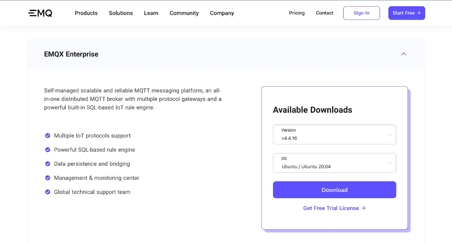 Download EMQX Enterprise