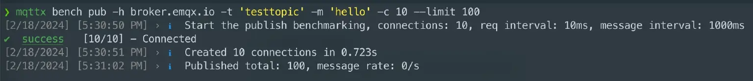 Bench Pub Messages Limit